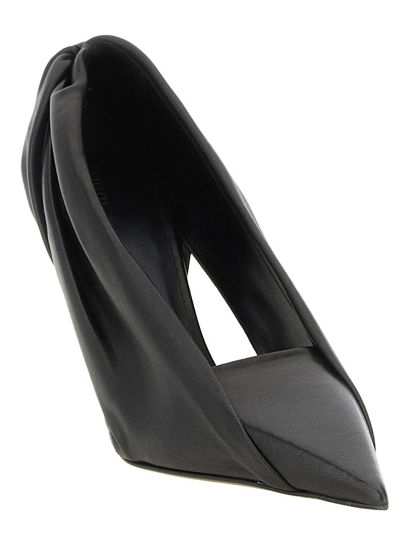 Black Calfskin High Heel Pumps