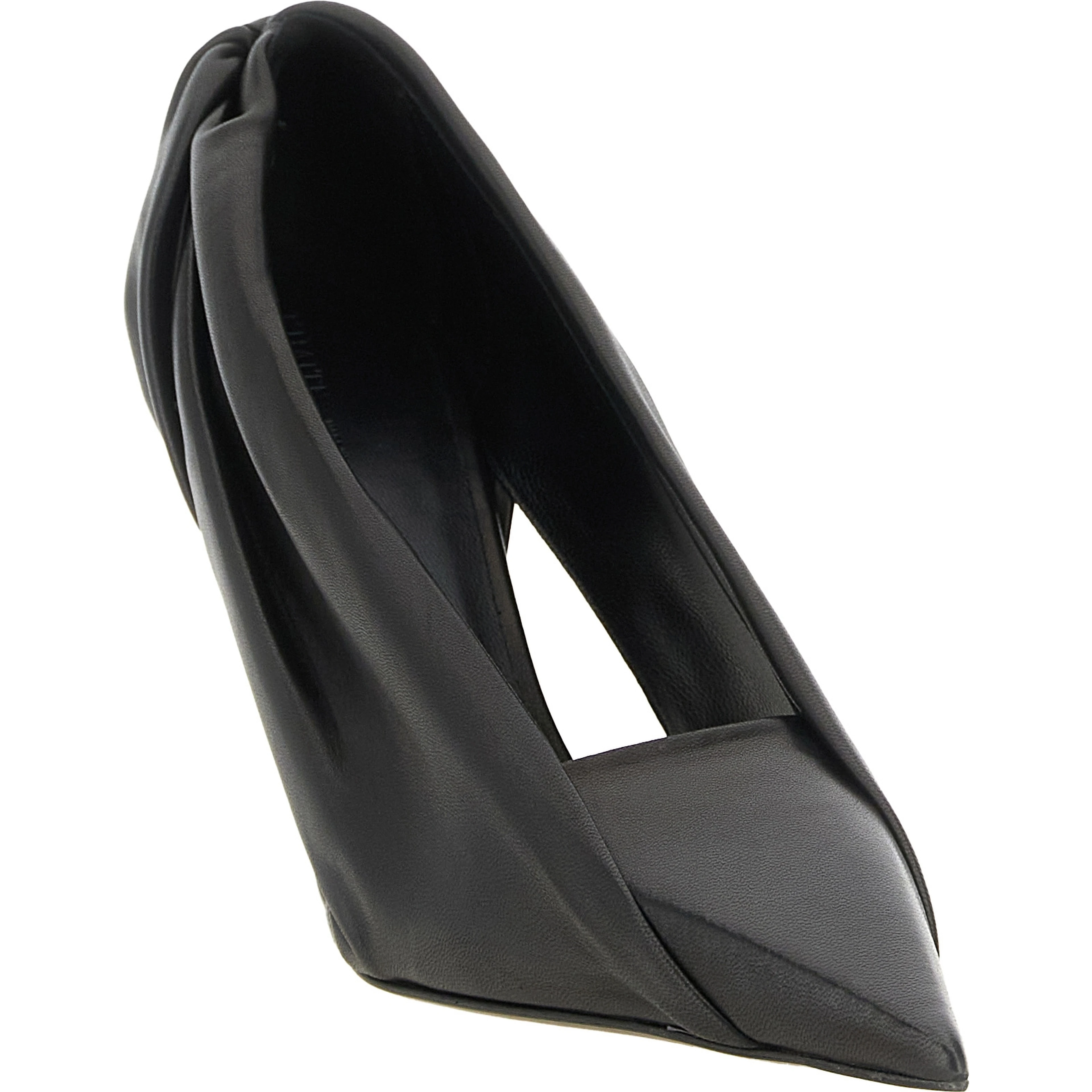 Black Calfskin High Heel Pumps
