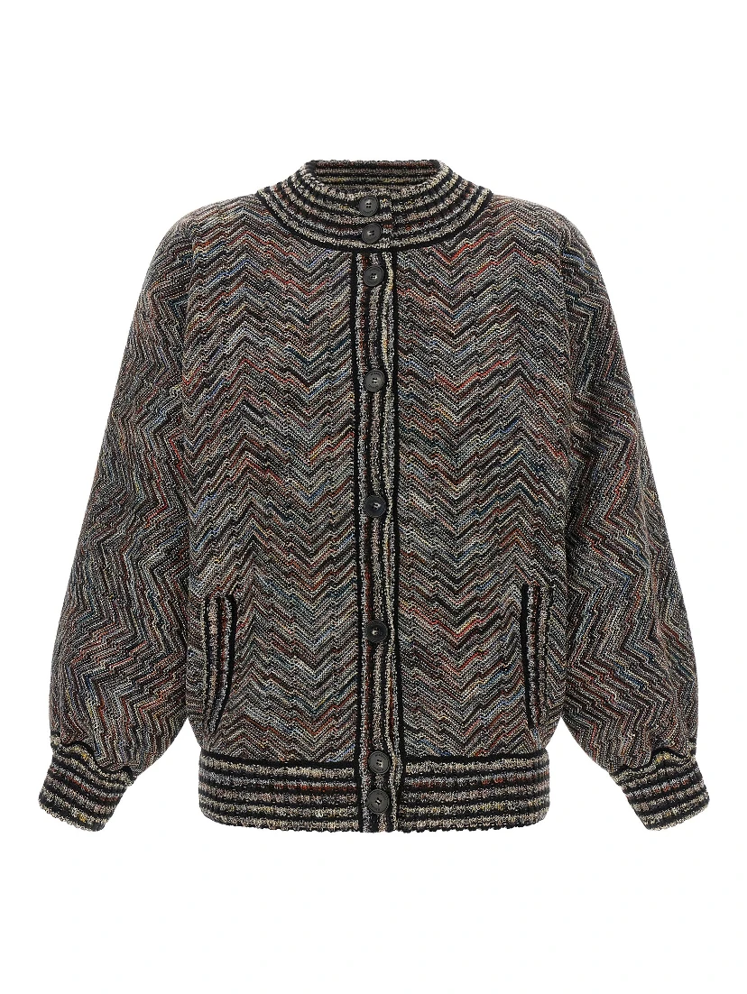 Multicolor Wool Bomber