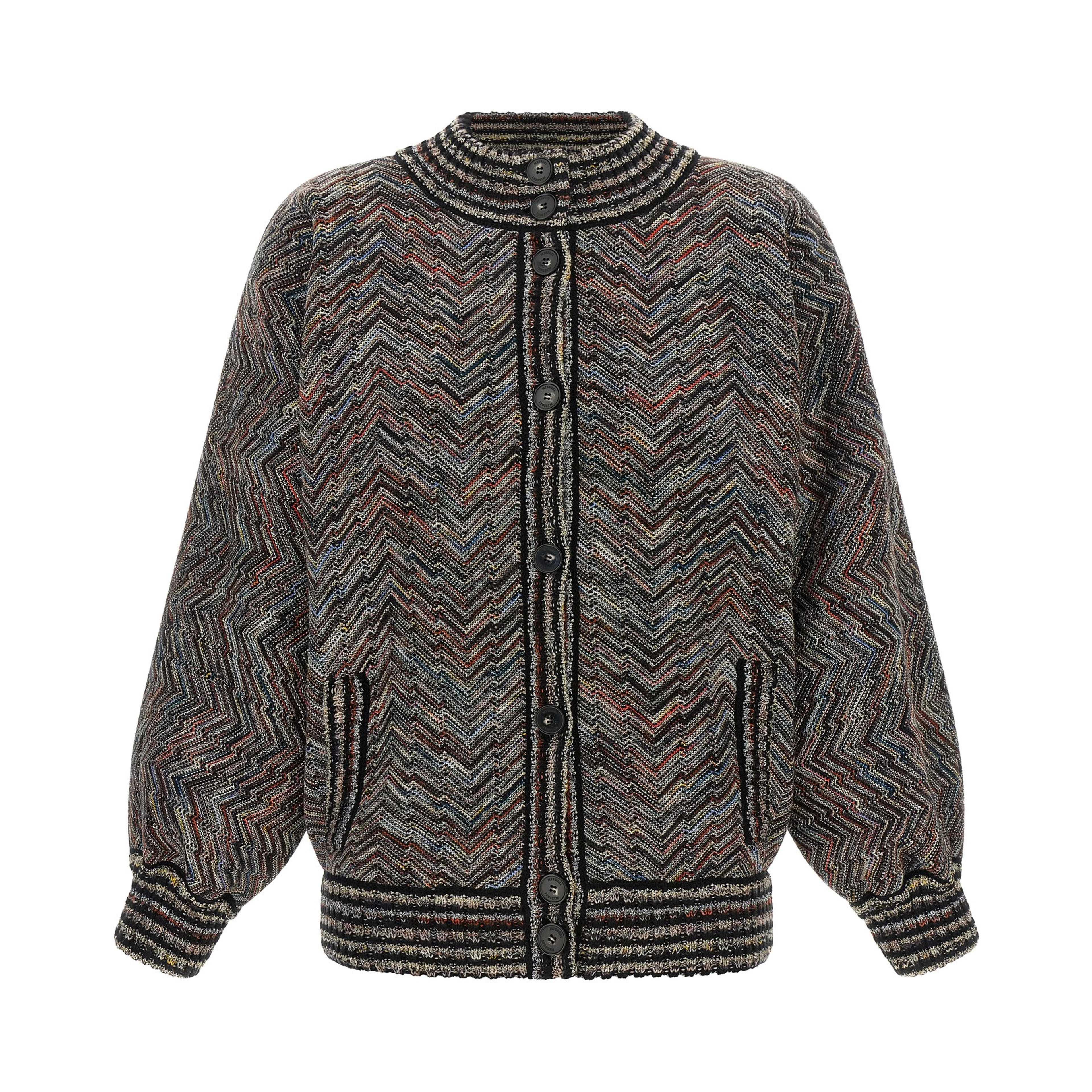 Multicolor Wool Bomber