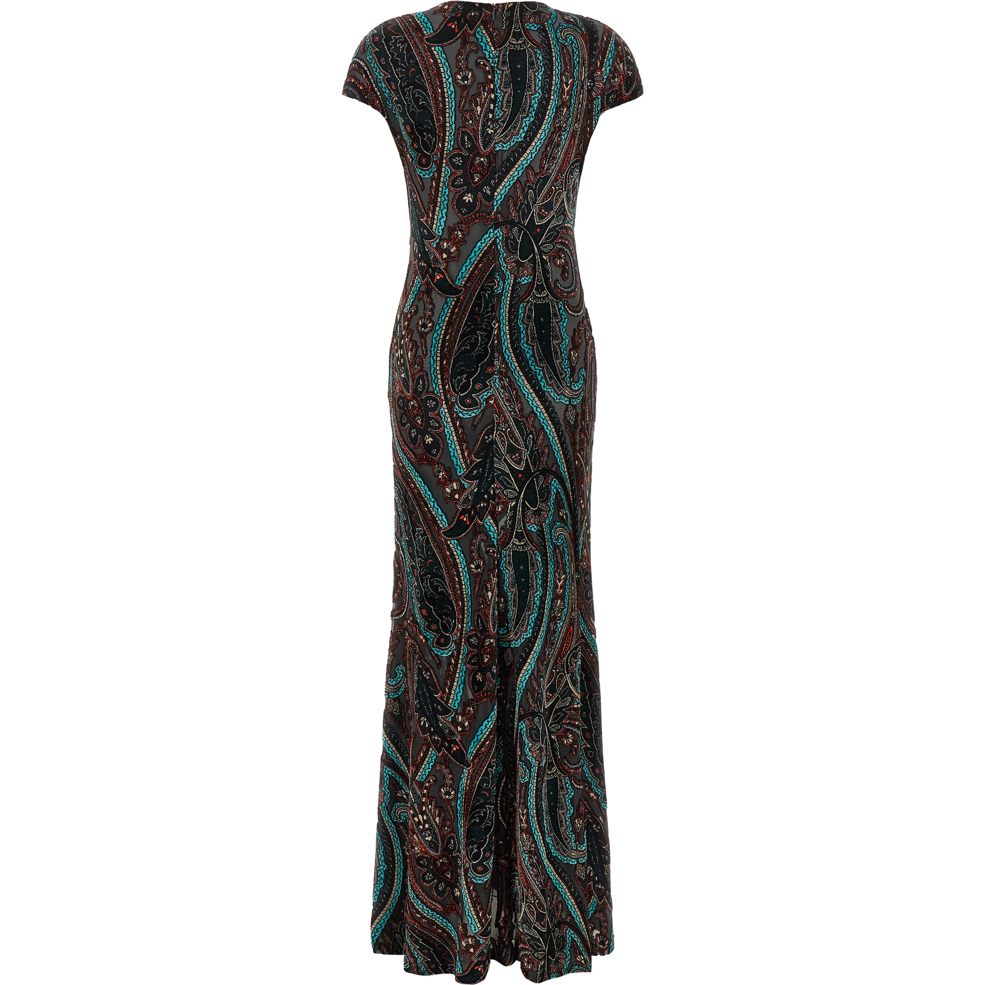 Multicolor Viscose Long Dress