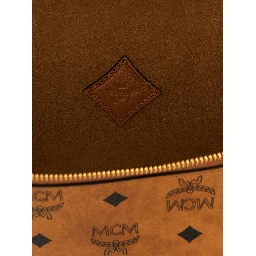 Brown Polyethylene Crossbody Bag