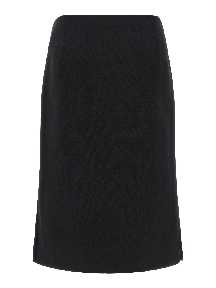 Black Wool Midi Skirt alternative