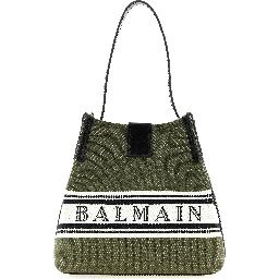 Bicolor Cotton Handbag