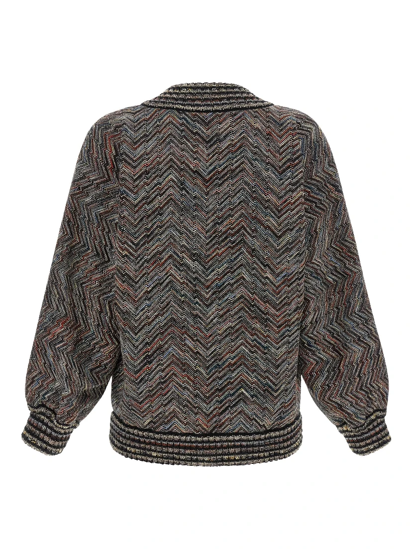 Multicolor Wool Bomber