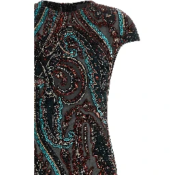 Multicolor Viscose Long Dress