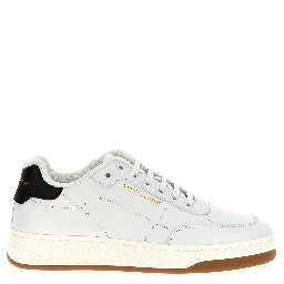 Bicolor Leather Low Top Sneakers