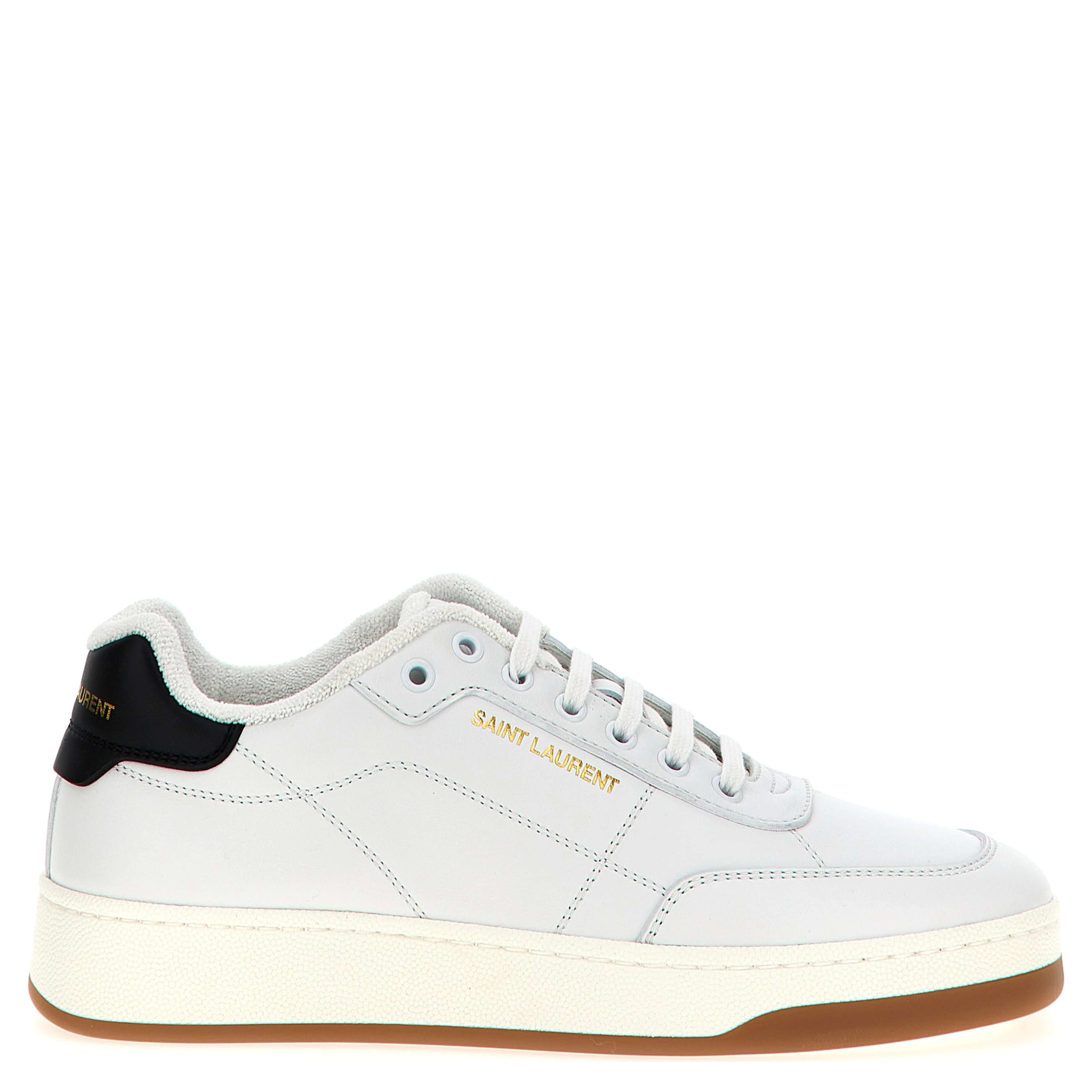Bicolor Leather Low Top Sneakers