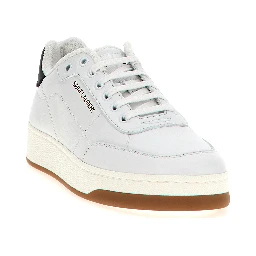 Bicolor Leather Low Top Sneakers