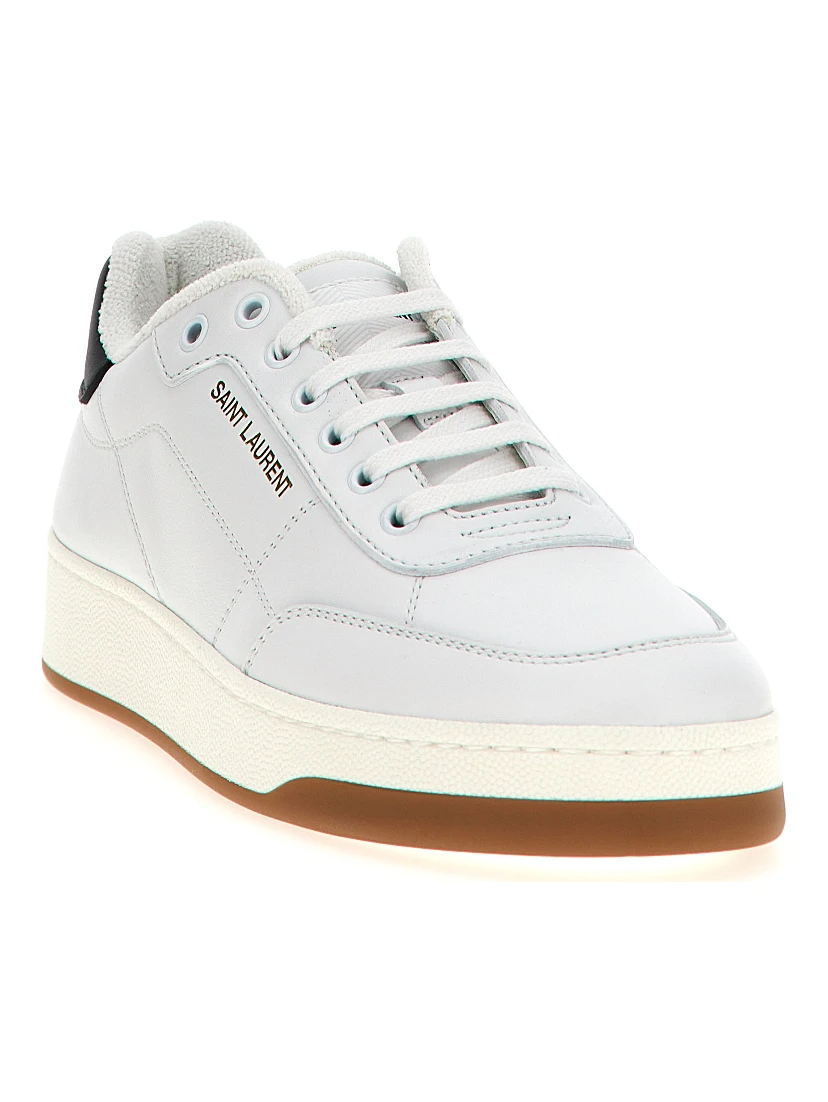 Bicolor Leather Low Top Sneakers