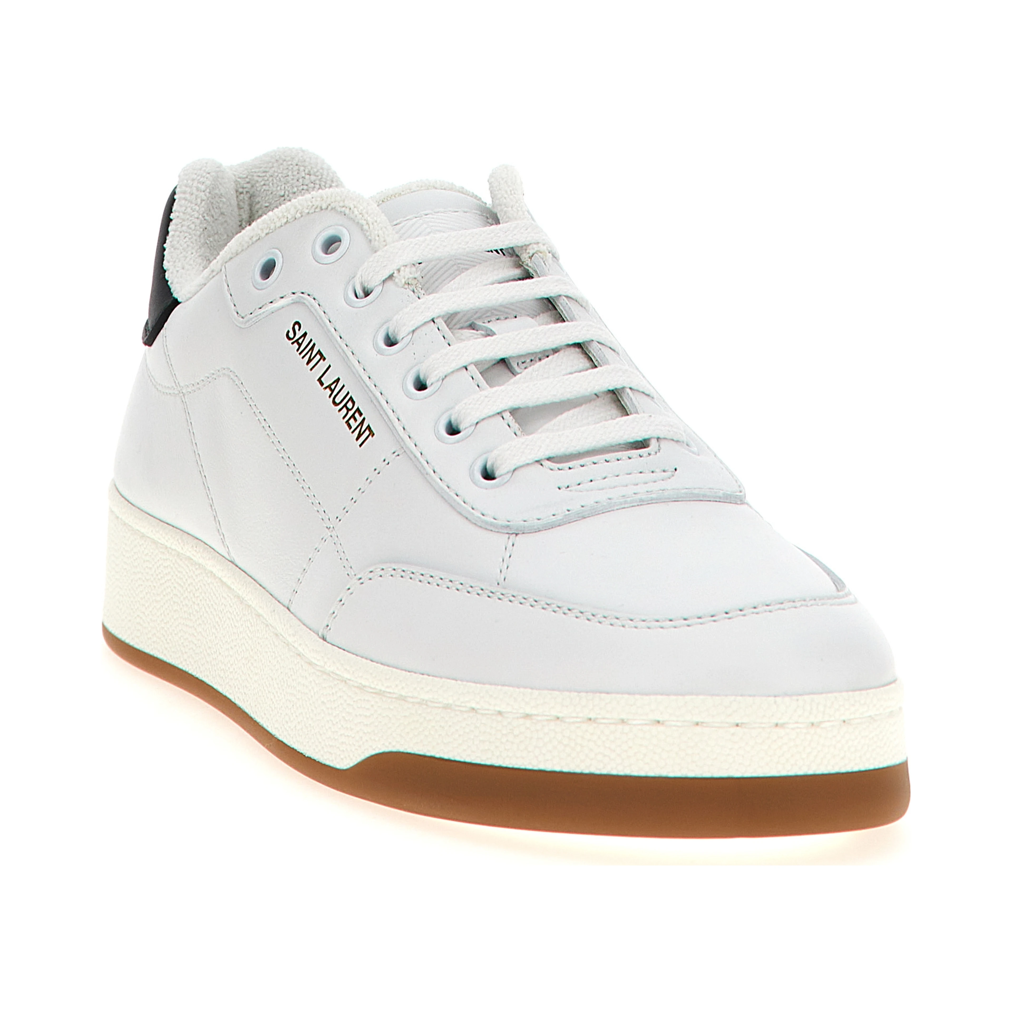Bicolor Leather Low Top Sneakers