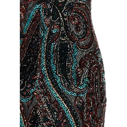 Multicolor Viscose Long Dress