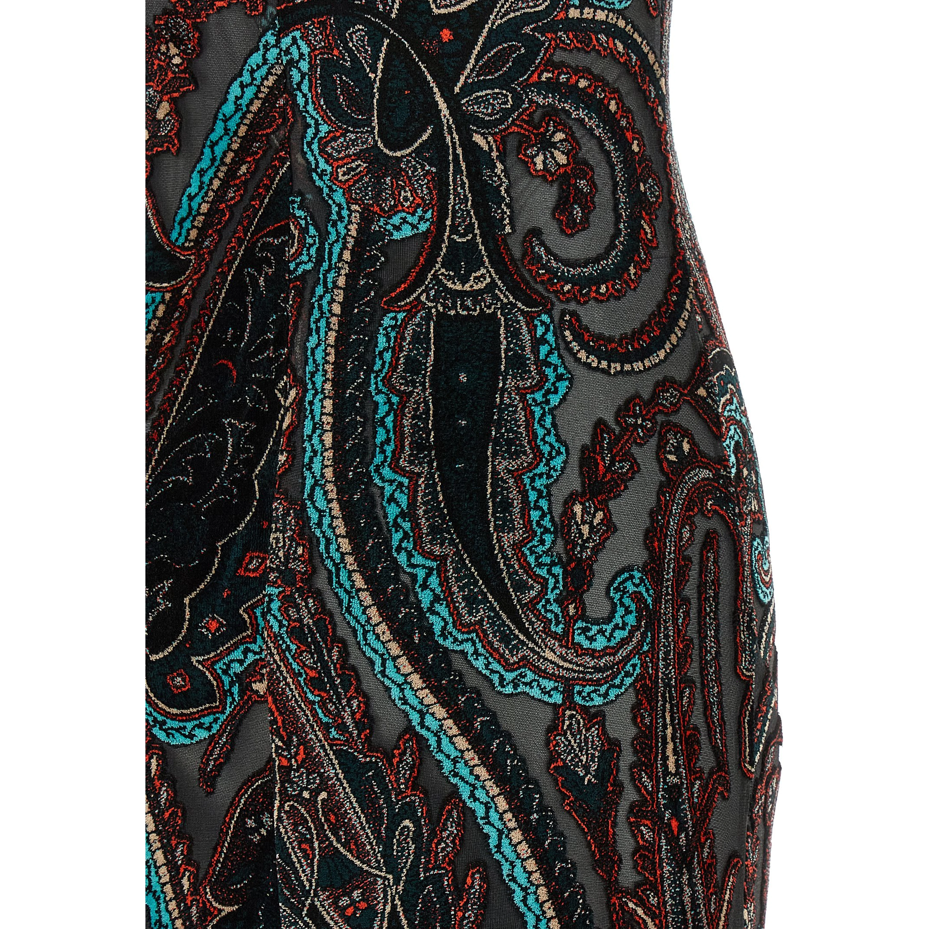 Multicolor Viscose Long Dress