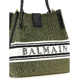 Bicolor Cotton Handbag