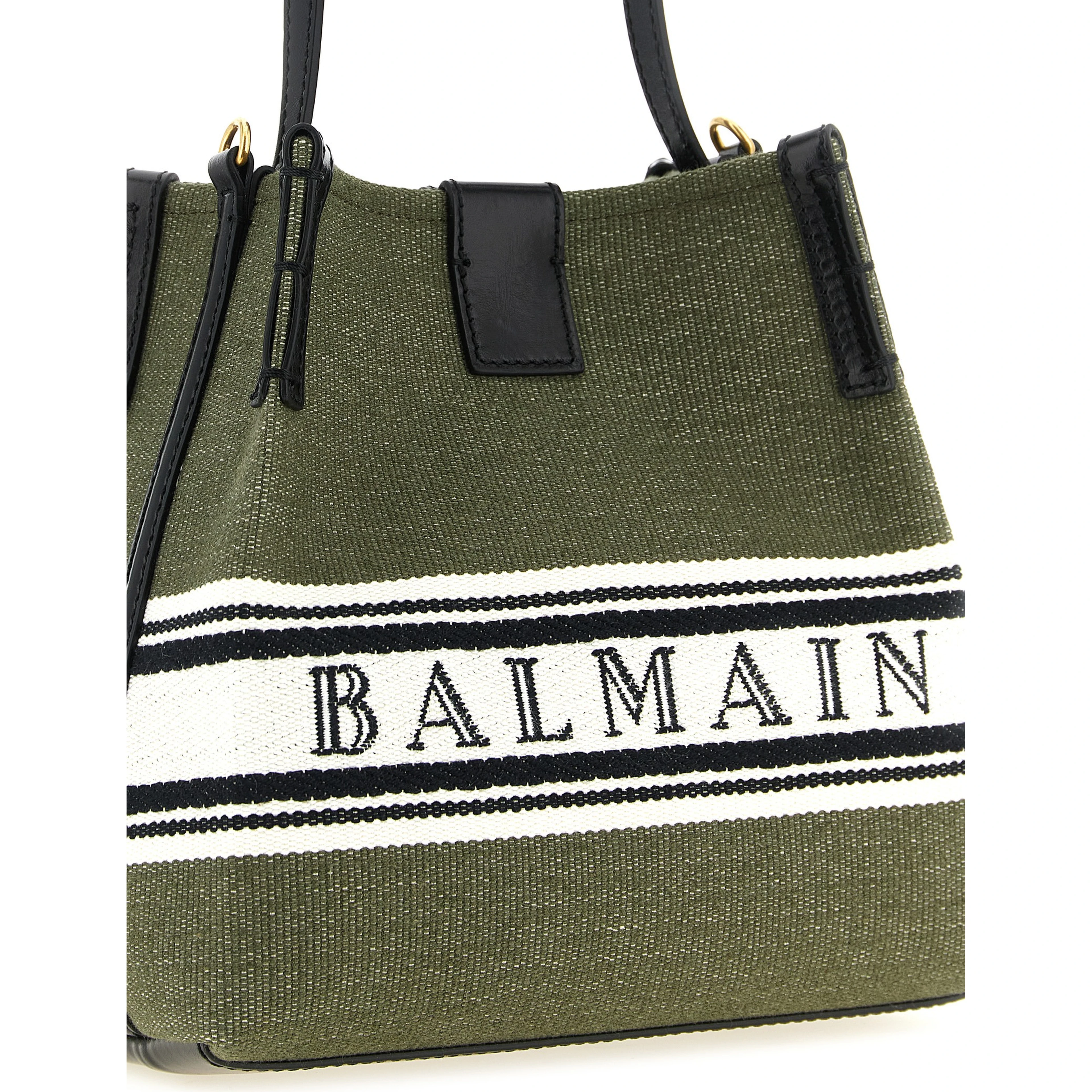 Bicolor Cotton Handbag