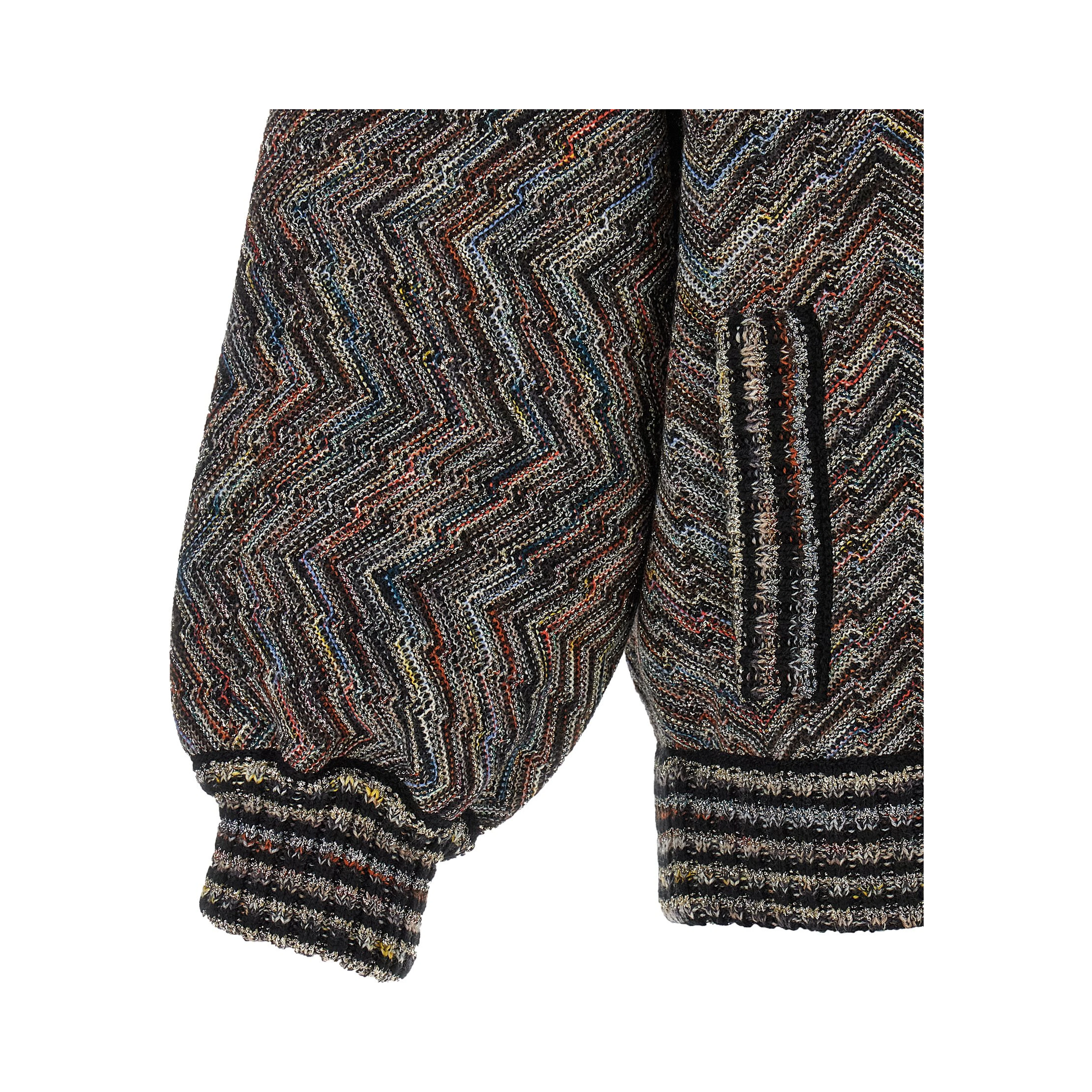 Multicolor Wool Bomber