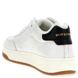 Bicolor Leather Low Top Sneakers