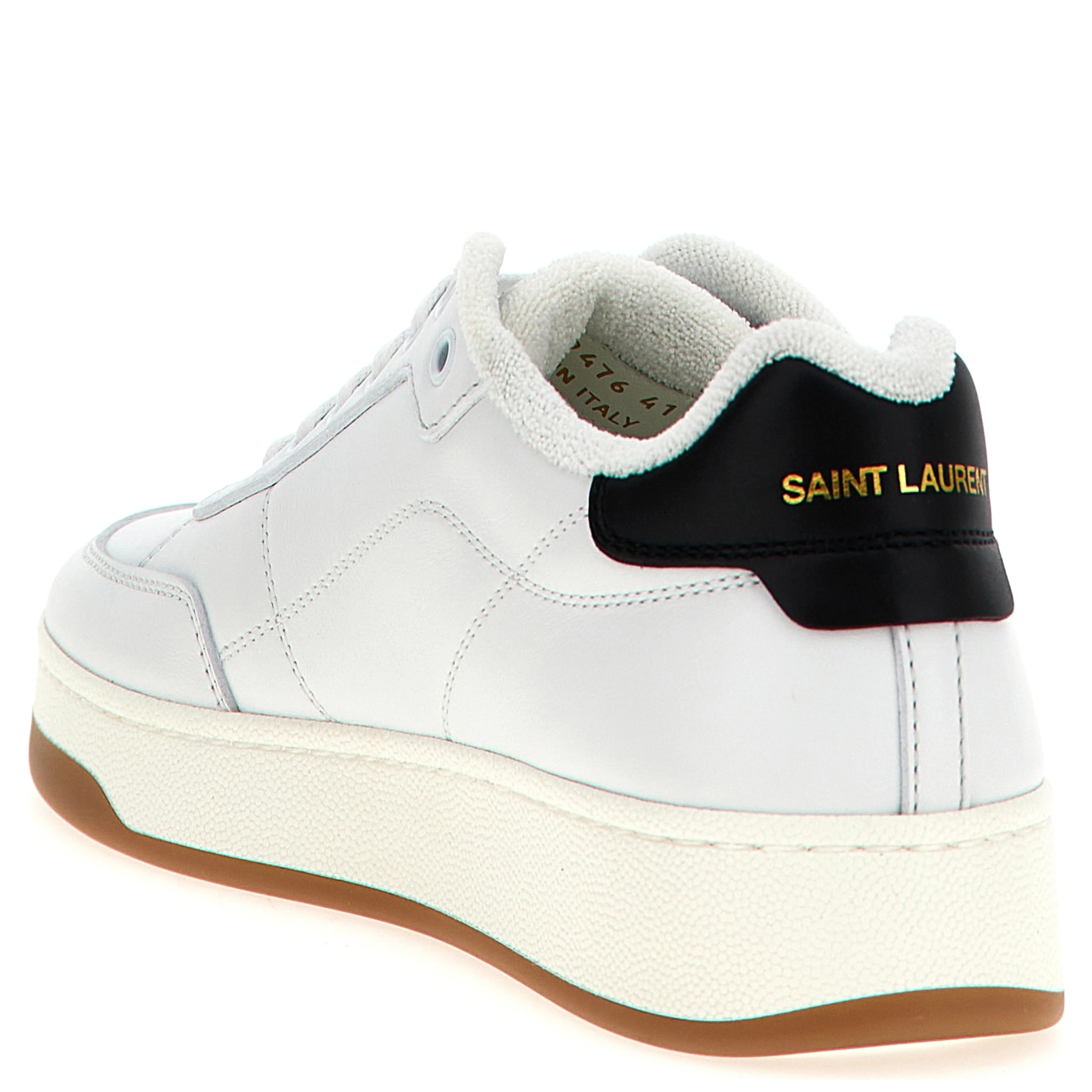 Bicolor Leather Low Top Sneakers