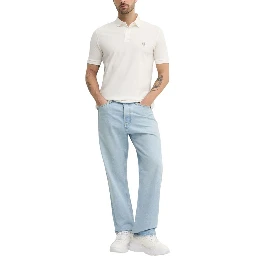 White Cotton Polo Shirt