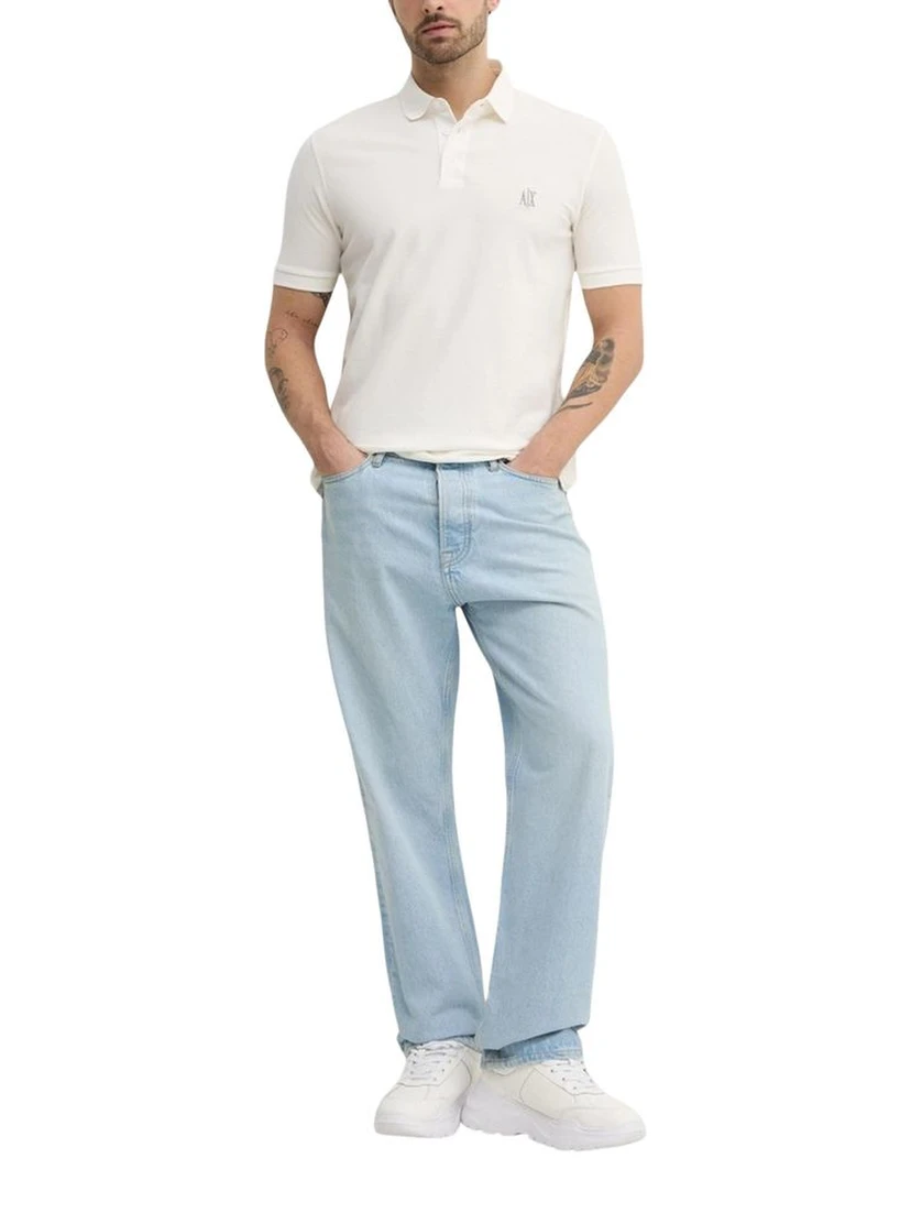 White Cotton Polo Shirt