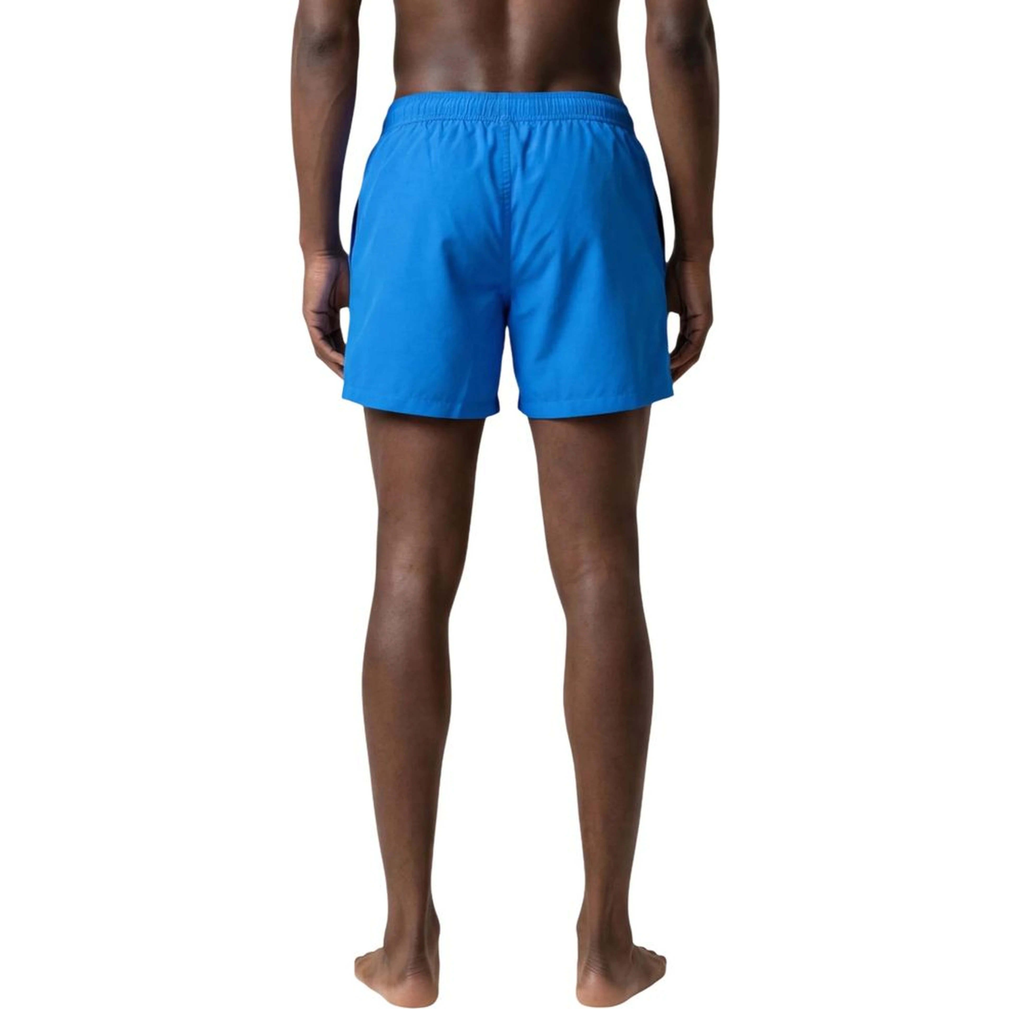 Blue Polyester Swim Shorts