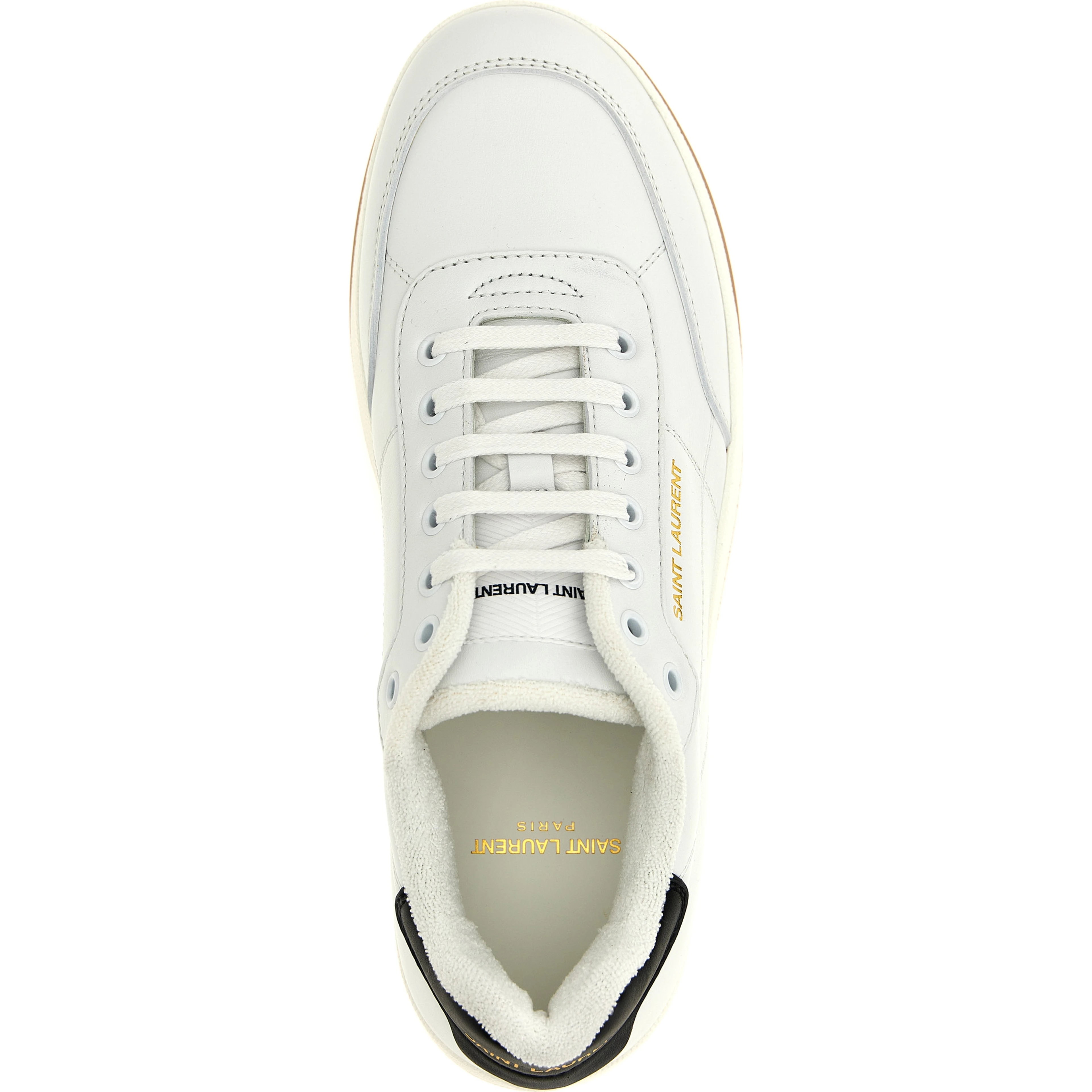 Bicolor Leather Low Top Sneakers