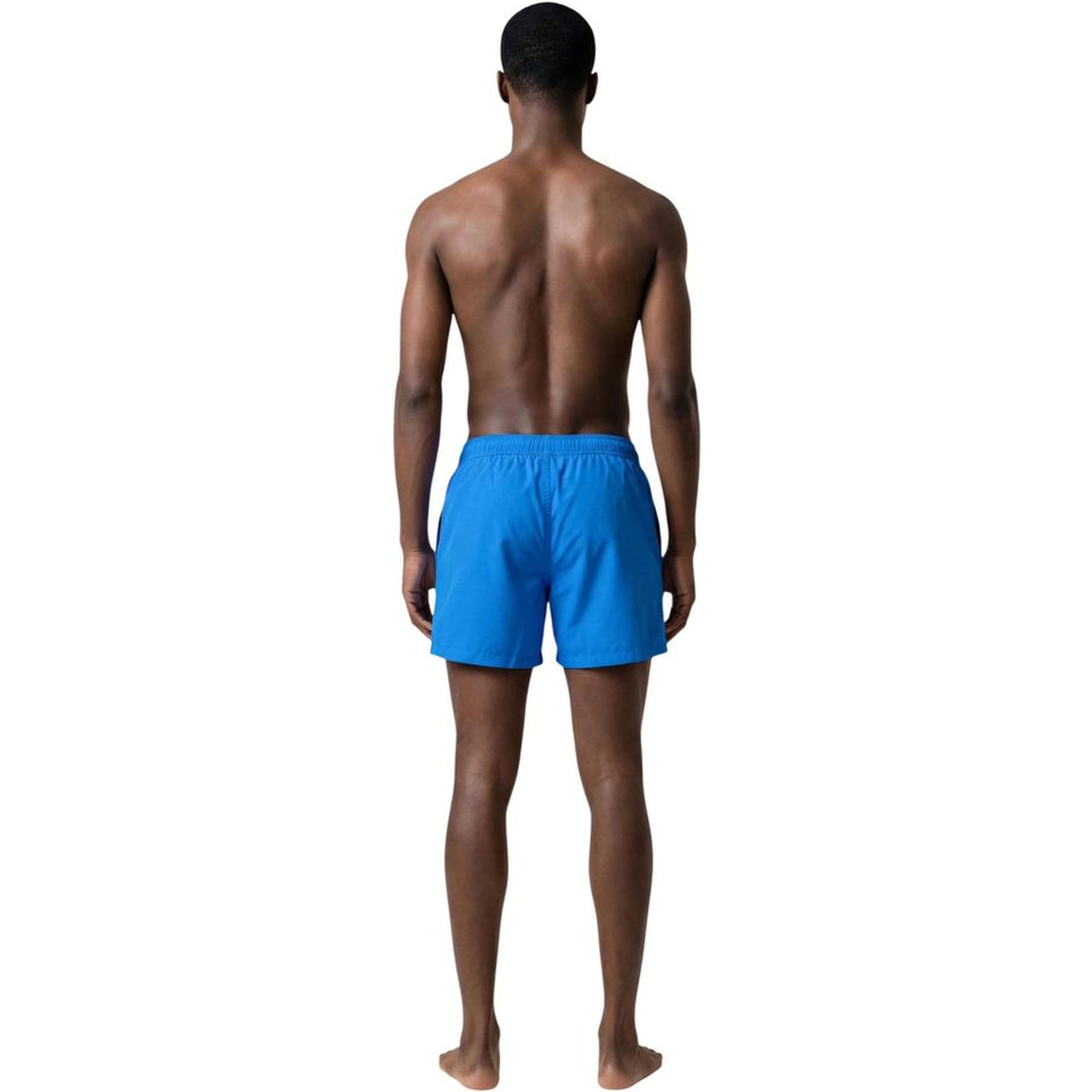 Blue Polyester Swim Shorts