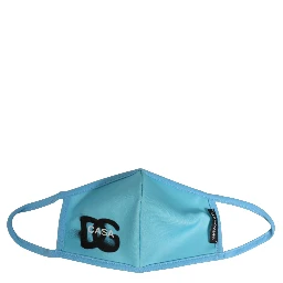 Blue Polyester DG CASA Logo Elastic Ear Strap Face Mask