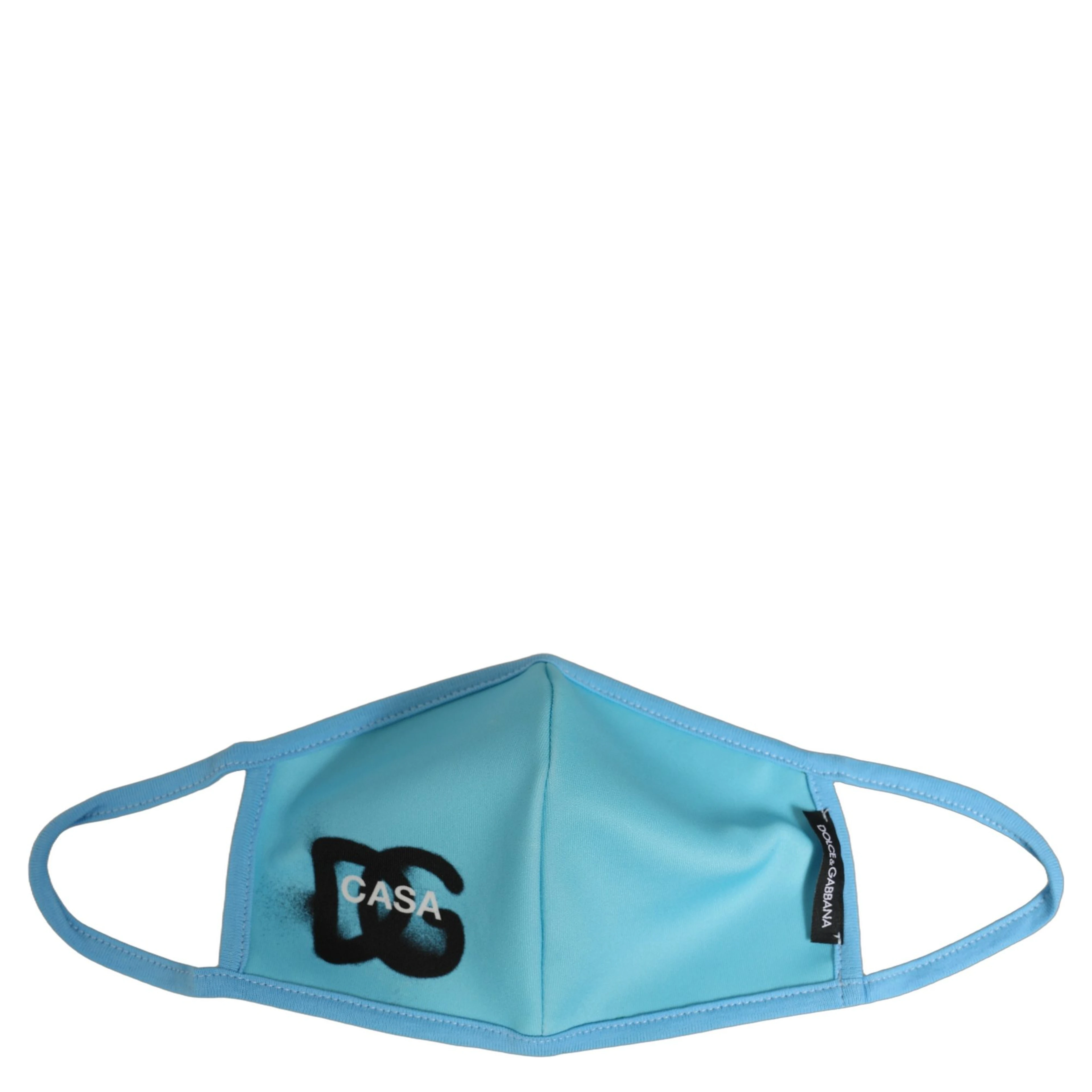 Blue Polyester DG CASA Logo Elastic Ear Strap Face Mask
