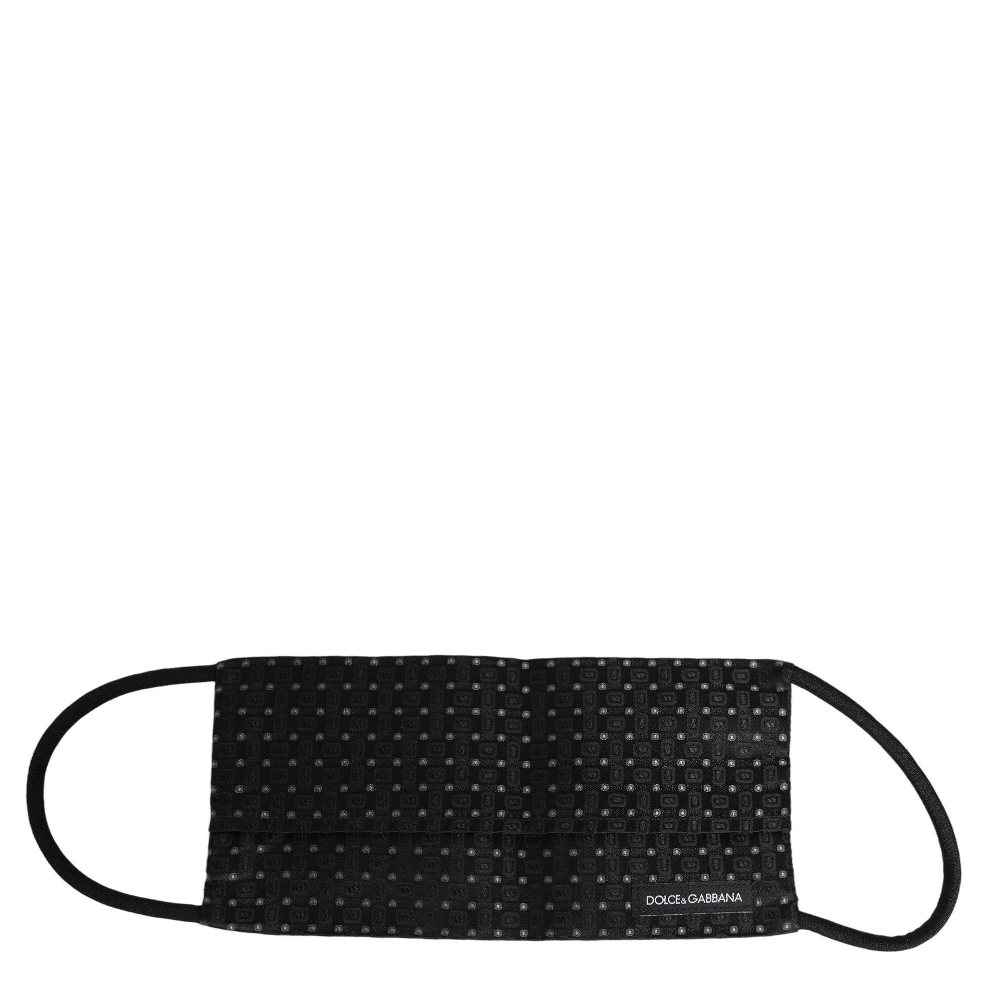 Yellow DG CASA Logo Elastic Ear Strap Men Face Mask