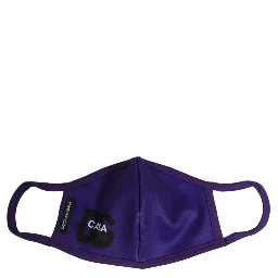 Purple Polyester DG CASA Logo Elastic Ear Strap Face Mask