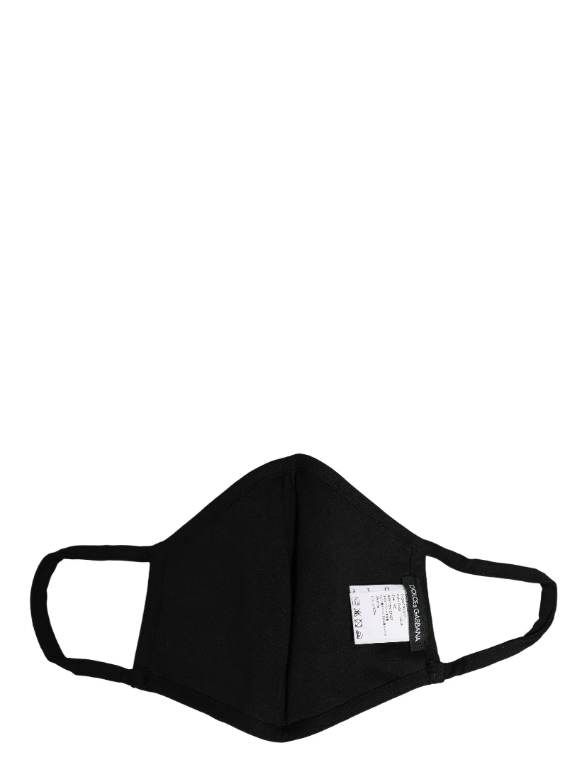 Black Heart DG Logo Monogram Elastic Ear Strap Face Mask