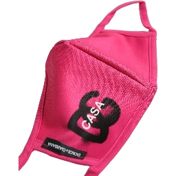 Pink Polyester DG CASA Logo Elastic Ear Strap Face Mask