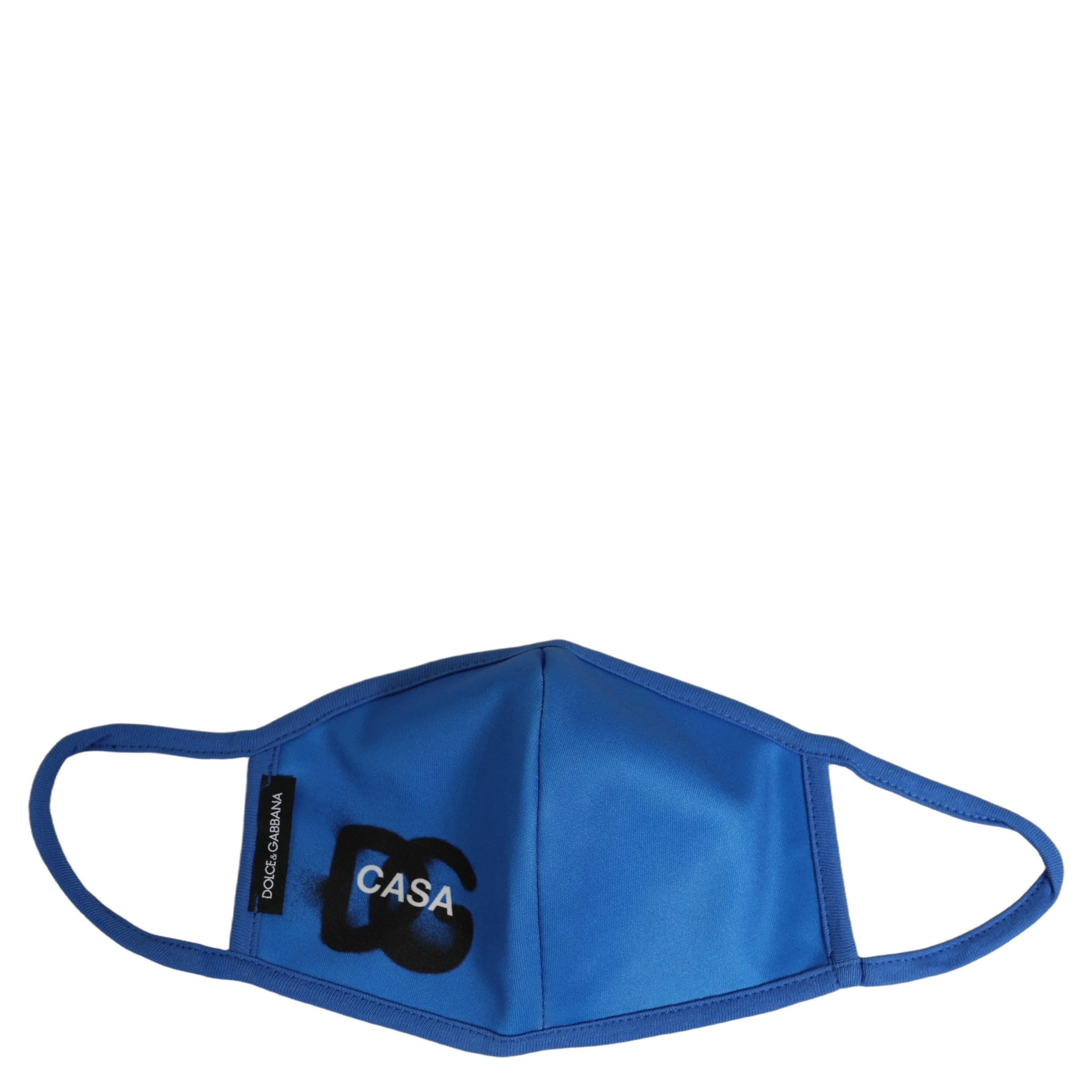 Blue Polyester DG CASA Logo Elastic Ear Strap Face Mask