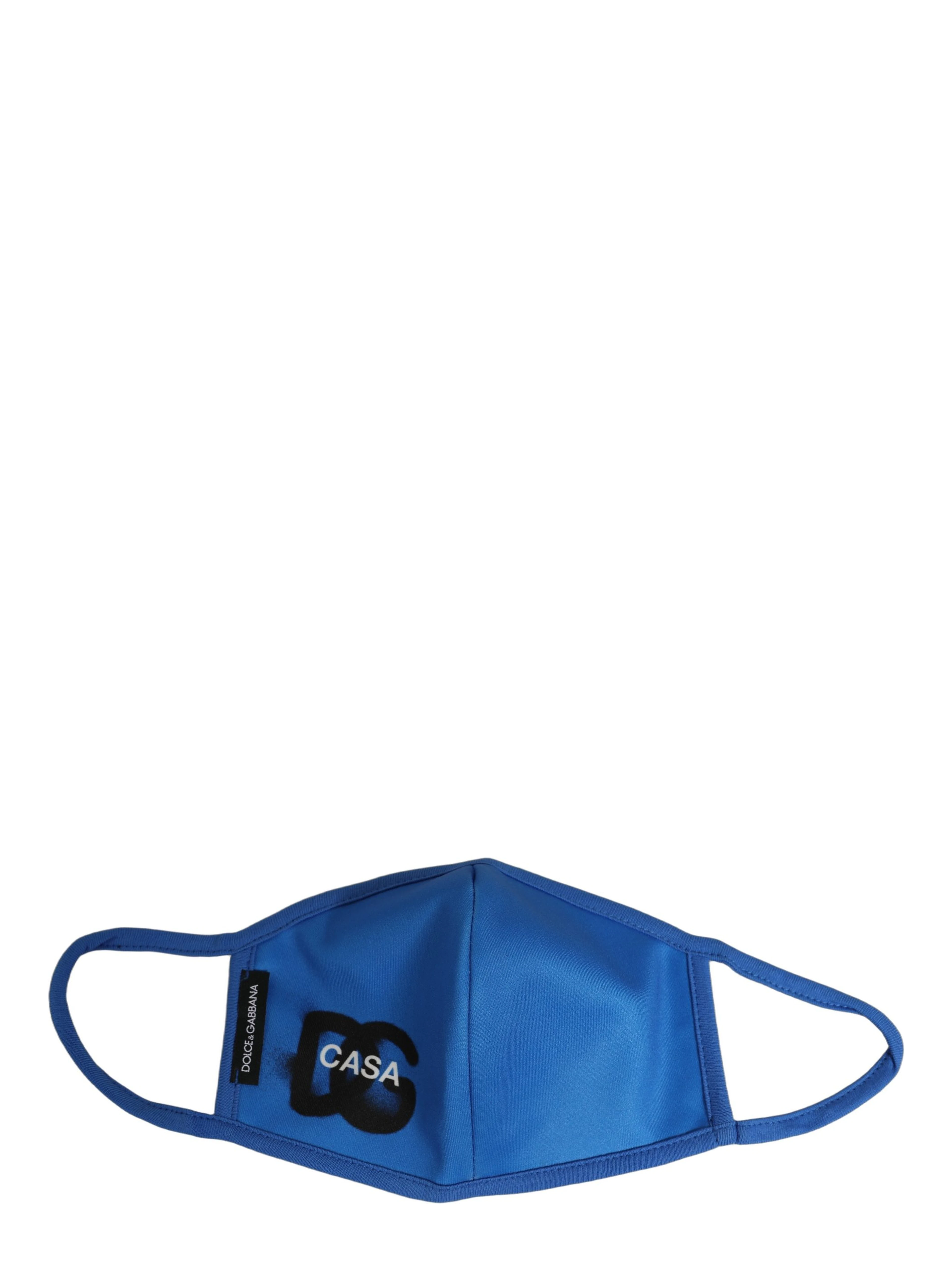 Blue Polyester DG CASA Logo Elastic Ear Strap Face Mask