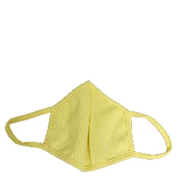 Yellow Polyester DG CASA Logo Elastic Ear Strap Face Mask