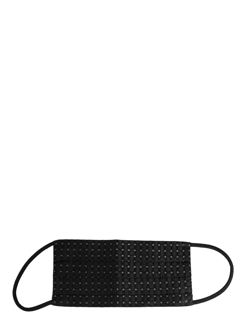Yellow DG CASA Logo Elastic Ear Strap Men Face Mask