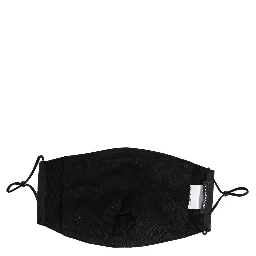 Black White Logo Baroque Elastic Ear Strap Face Mask
