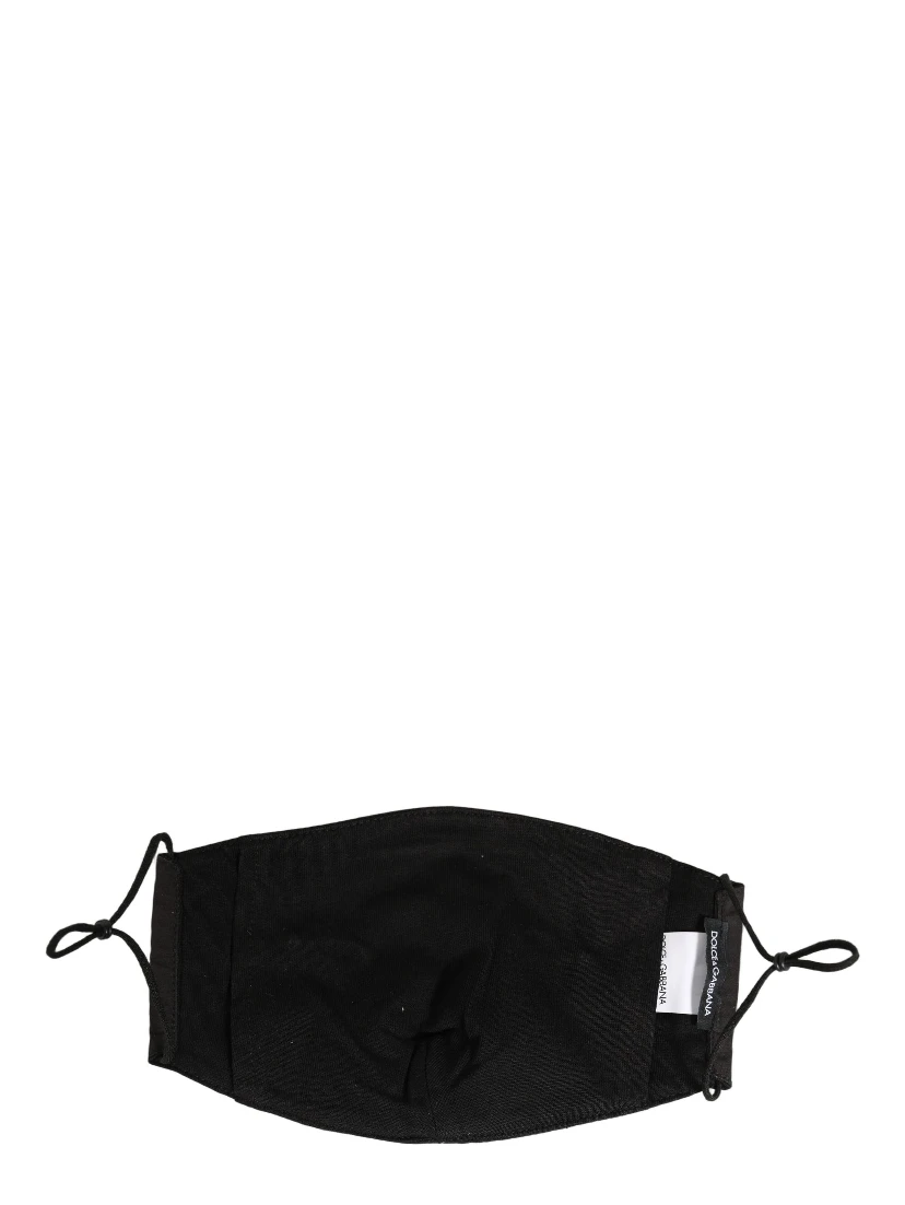 Black White Logo Baroque Elastic Ear Strap Face Mask