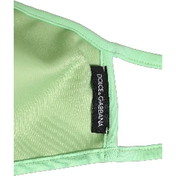Green Polyester DG CASA Logo Elastic Ear Strap Face Mask
