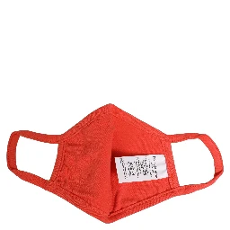 Red Polyester DG CASA Logo Elastic Ear Strap Face Mask