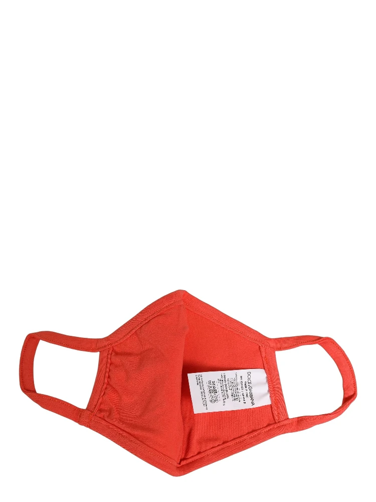 Red Polyester DG CASA Logo Elastic Ear Strap Face Mask alternative