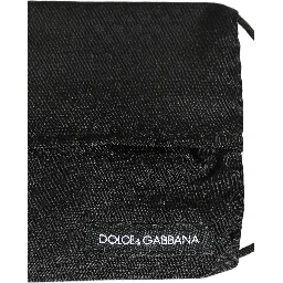 Black Silk Patterned Pleated Elastic Ear Strap Face Mask