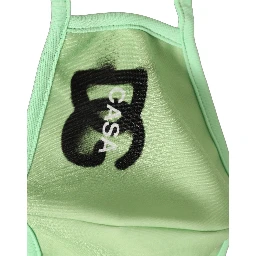 Green Polyester DG CASA Logo Elastic Ear Strap Face Mask