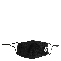 Black White Logo Baroque Elastic Ear Strap Face Mask