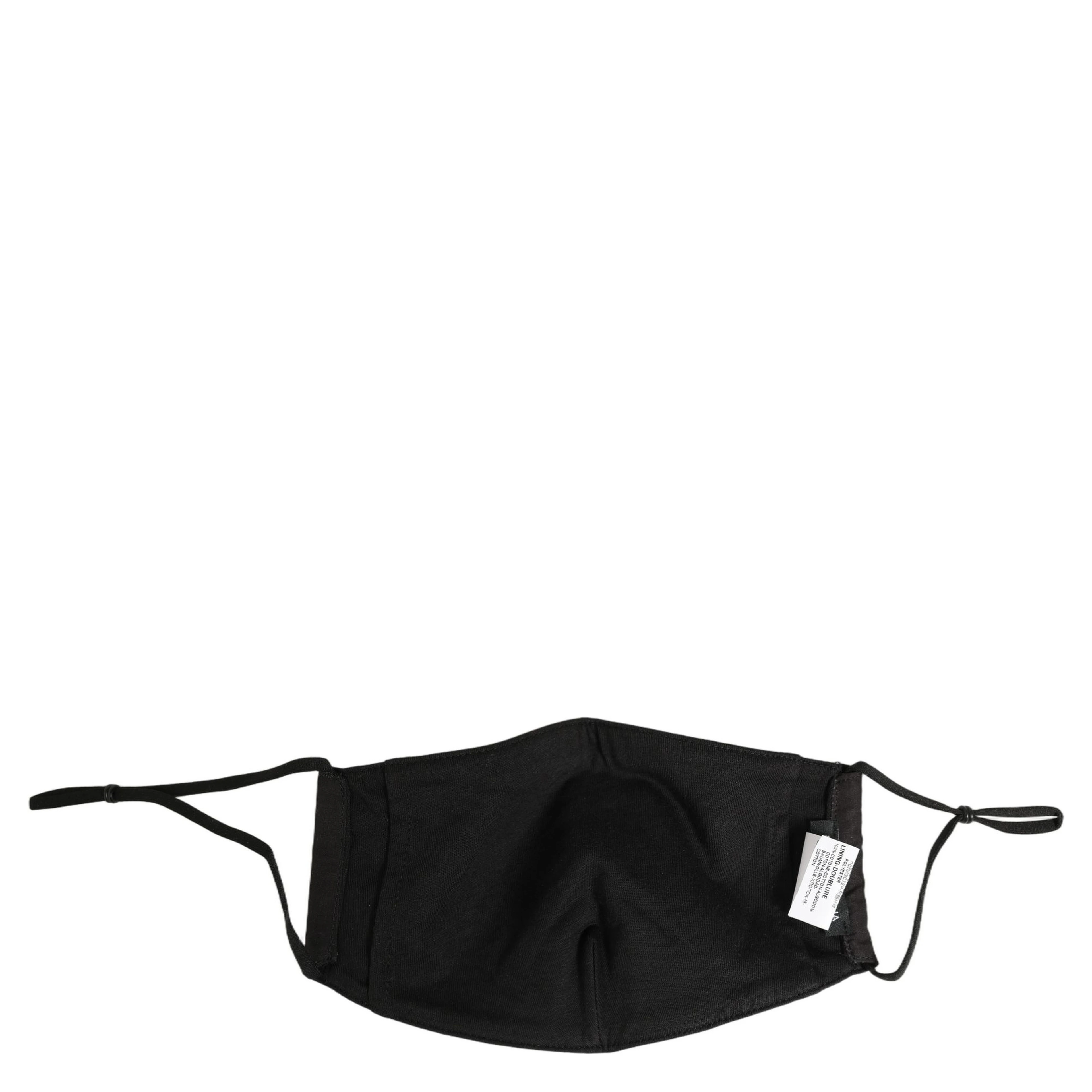 Black White Logo Baroque Elastic Ear Strap Face Mask