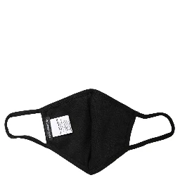 Black Baroque Print Polka Dot Elastic Ear Strap Face Mask