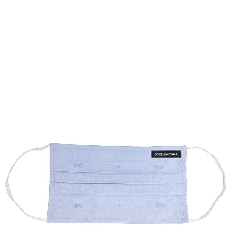 Light Blue DG Monogram Pleat Elastic Ear Strap Face Mask
