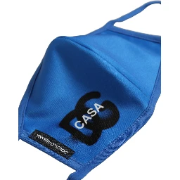 Blue Polyester DG CASA Logo Elastic Ear Strap Face Mask