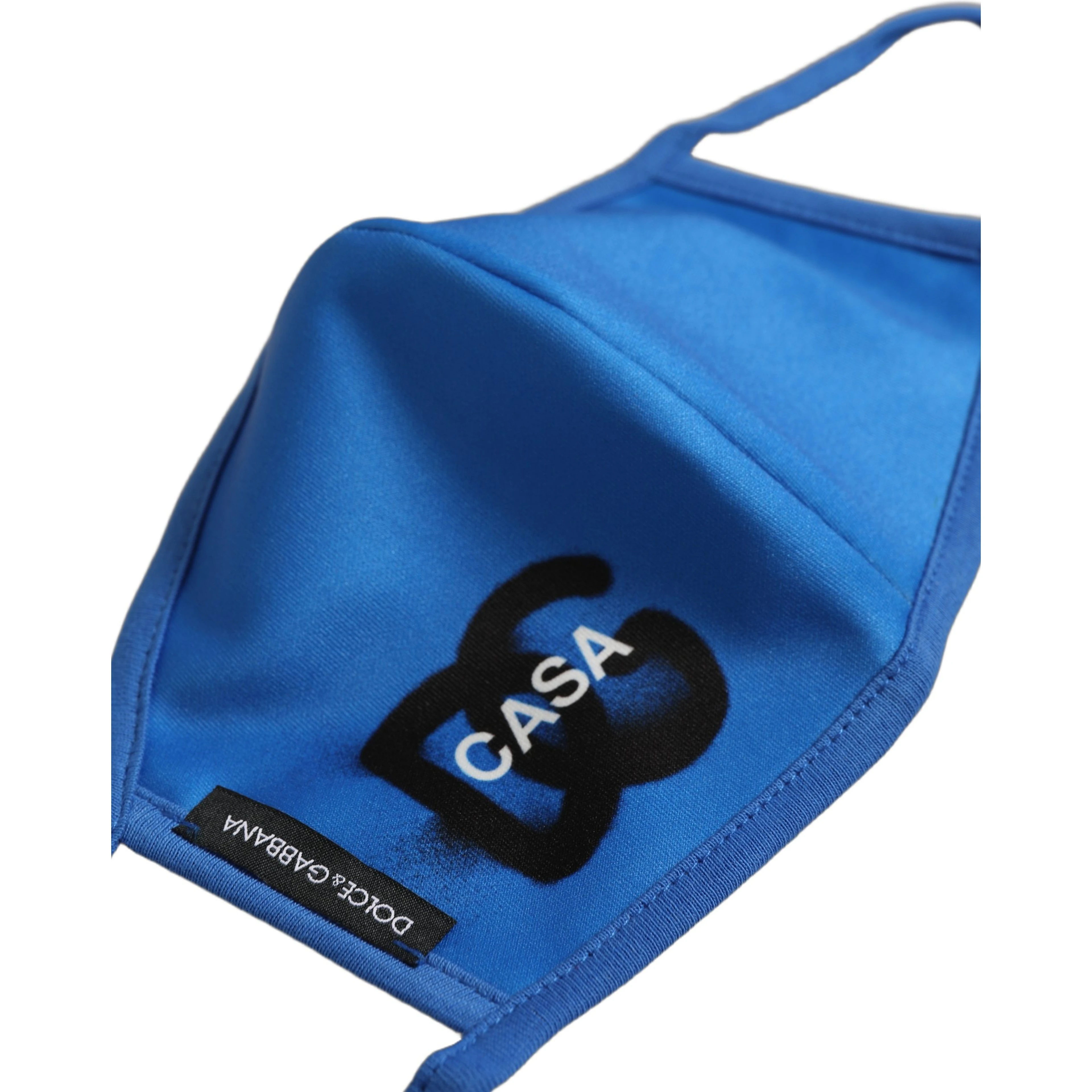 Blue Polyester DG CASA Logo Elastic Ear Strap Face Mask